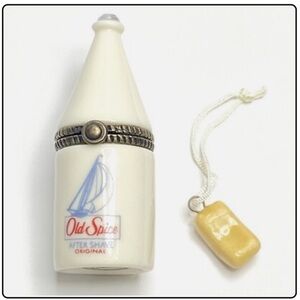 PHB Midwest Cannon Falls Old Spice Porcelain Trinket Box Vintage 1998